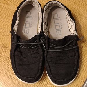 Hey Dude Kids Classic Black Loafers